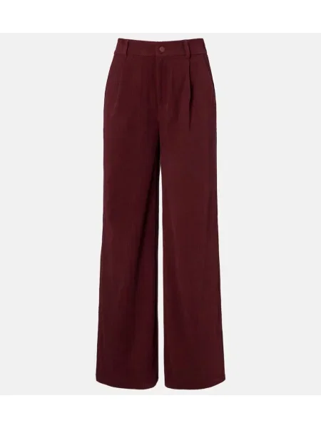 Pantaloni Varley de catifea cord maro