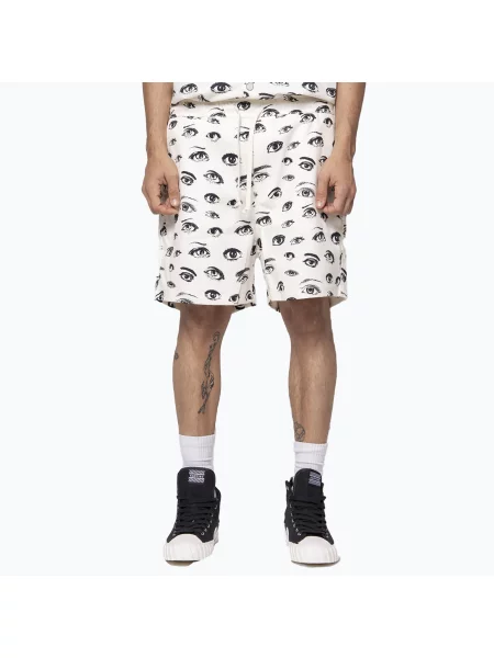 Pantaloni scurți pentru bărbați Kaotiko Peek Canvas ivory