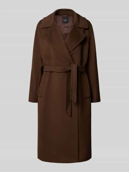 Płaszcz wełniany o kroju regular fit z czystej żywej wełny model ‘RESINA’ Weekend Max Mara