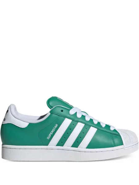 Sneakerși Adidas Superstar cu dungi verde