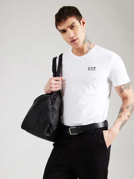 Emporio Armani Tričko čierna biela