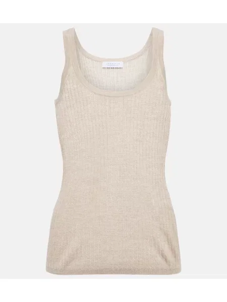 Top Gabriela Hearst de mătase bej