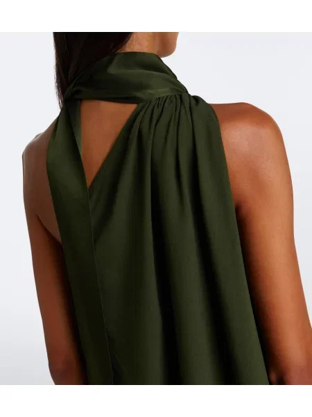 Rochie Taller Marmo cu un umăr gol verde
