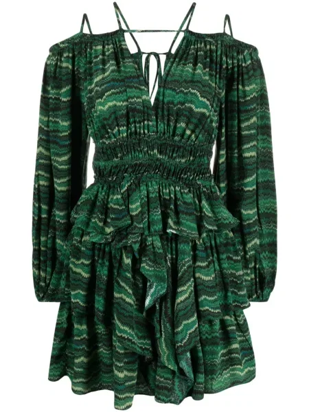 Rochie Ulla Johnson de mătase verde