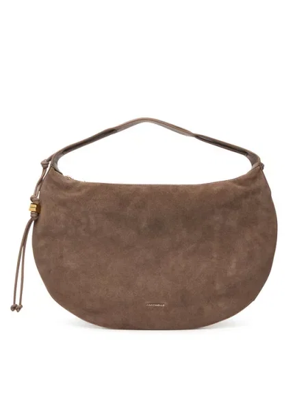 Coccinelle Дамска чанта VCB Coccinellethess Suede Bim E1 VCB 13 01 01 Тъмнобежов