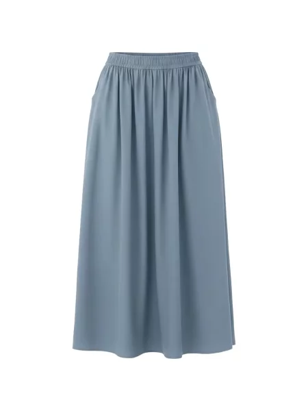 Fusta plisata Eleh plisată până la genunchi albastru