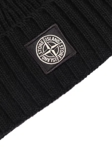 Czapka dziecięca Stone Island czarna