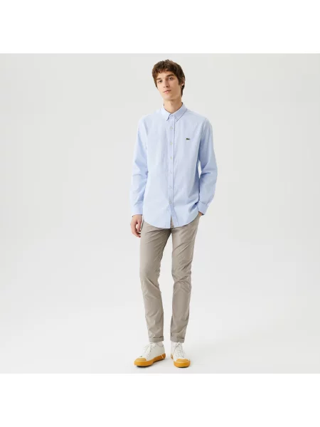 Lacoste Koszula Tkana Lacoste niebieska