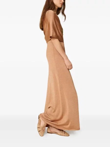 Rochie maxi Twinset asimetrică
