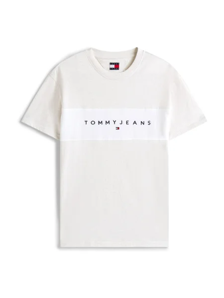 Tommy Jeans Tricou deschis / albastru marin / roșu bej