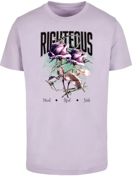 Mister Tee Tričko modrá / světle fialová / tmavě fialová / pink černá