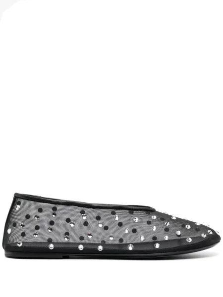 Pantofi cu toc Khaite plasă negru