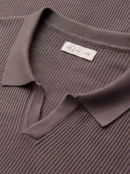Polo majica Ombre siva