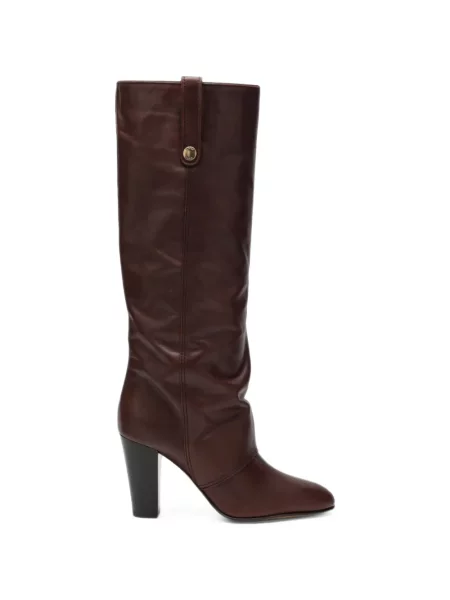 Cizme Chloé din piele maro