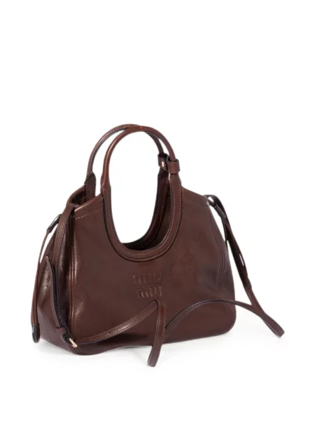 Shopper kabelka Miu Miu hnedá