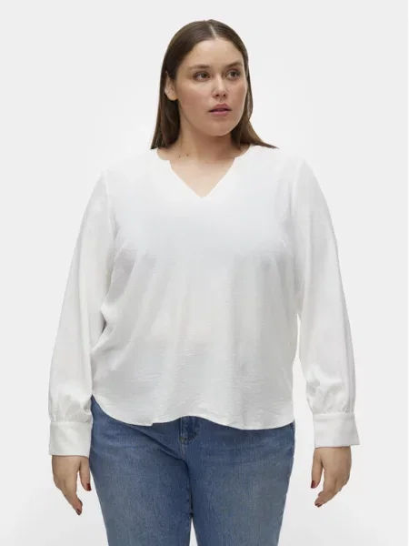 Vero Moda Curve Блуза Alva бял