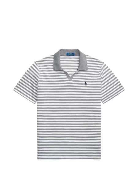 Tricou polo Polo Ralph Lauren cu glugă cu blană cu broderie roșu