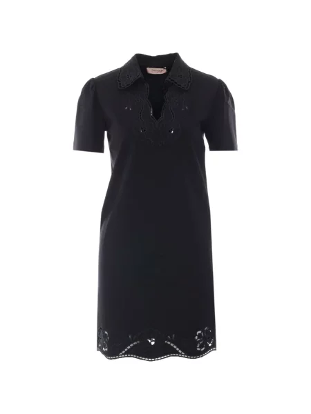 Rochie mini Twinset cu decolteu în V negru