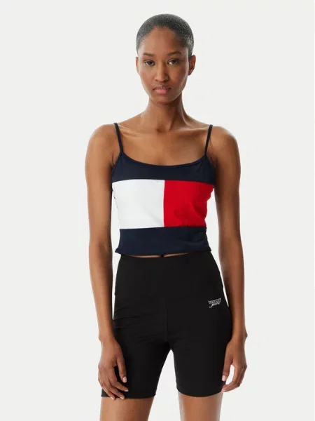 Tommy Hilfiger Marškinėliai Tamsiai mėlyna