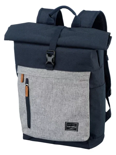 Travelite Basics Roll-up Backpack Blue μπλε