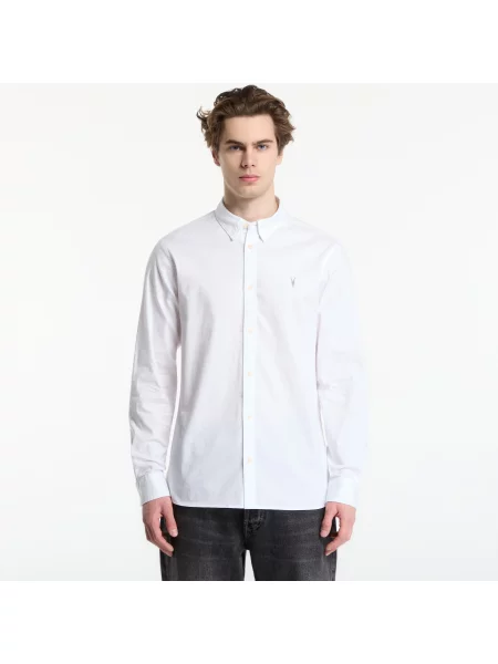 Πουκάμισο AllSaints Hawthorne Ls Shirt White M λευκό