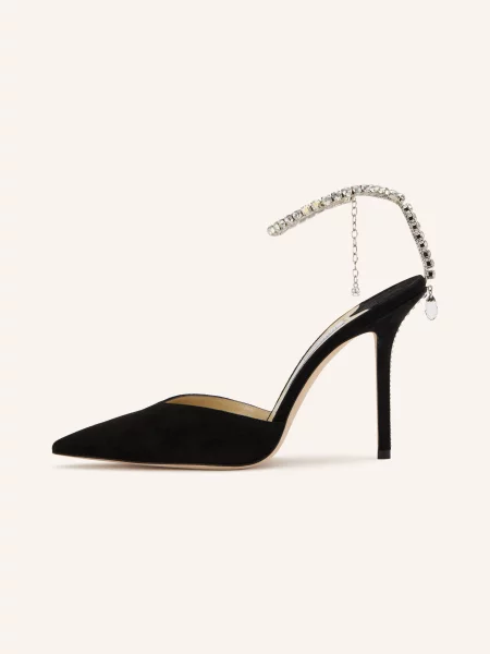 Jimmy Choo Lodičky Sadea S Ozdobnými Kamínky černá