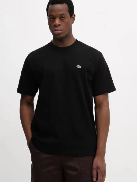 Koszulka Lacoste Heavy Cotton Jersey czysty S czarna