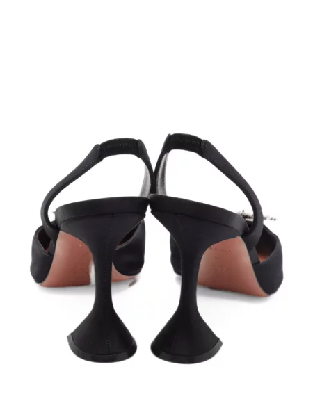 Pantofi cu toc Amina Muaddi slingback negru