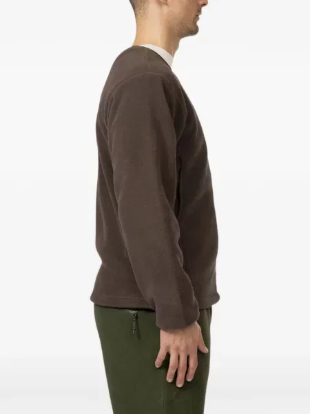 Cardigan Snow Peak din fleece maro