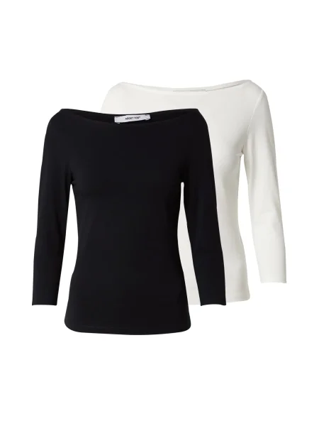 ABOUT YOU Tricou Hedda negru alb