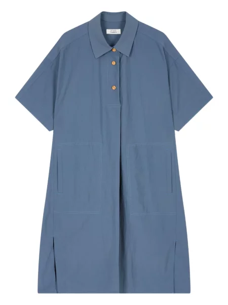 Sukienka midi Studio Tomboy do kolan garniturowa niebieska