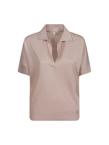 Koszulka Herno z dżerseju różowa