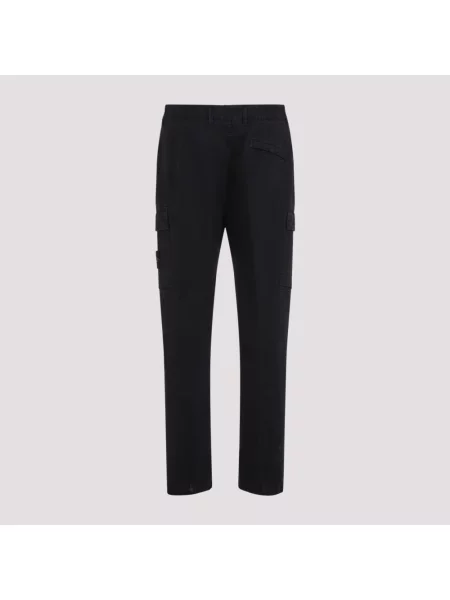 Spodnie cargo Stone Island z kamieniami czarne