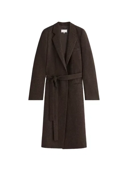 Palton Maison Margiela cu model herringbone maro
