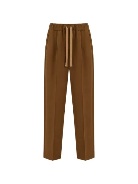 Pantaloni Semicouture alergare cu cordon maro