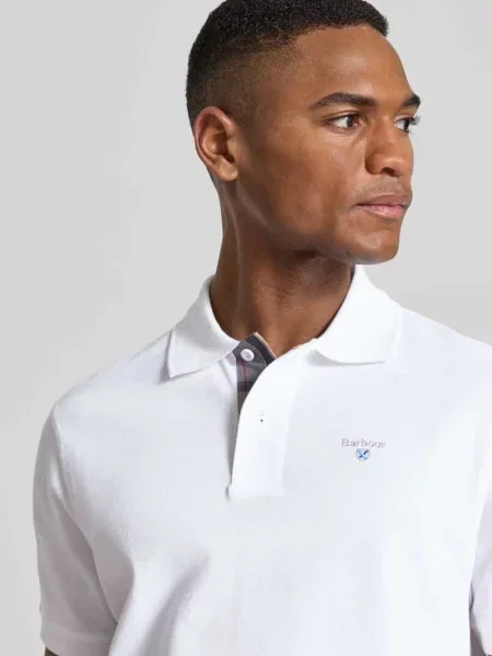Barbour polo Tartan Pique Polo beżowa