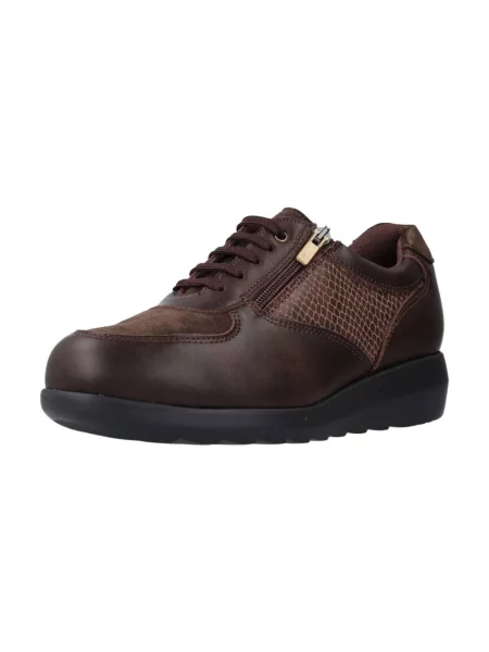 Sneakersy Pinoso's skórzane brązowe