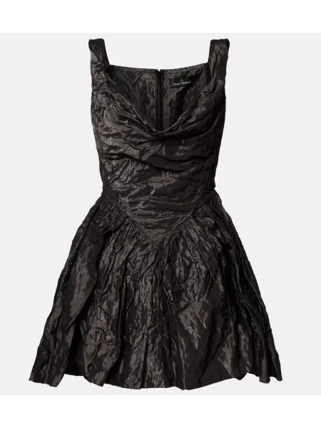 Mały sukienka mini Vivienne Westwood drapowana garniturowa czarna