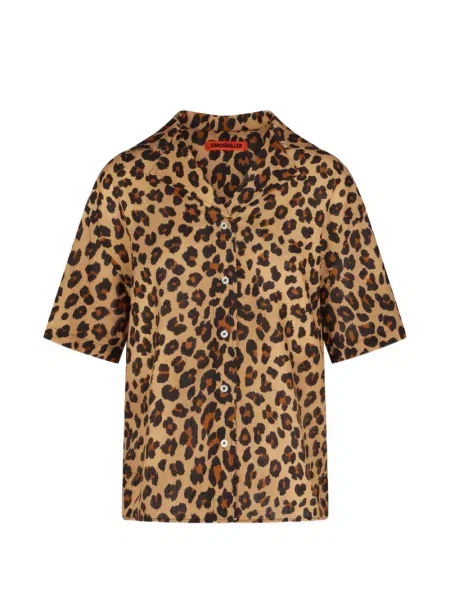 Cămașă Simon Miller cu imagine cu model leopard