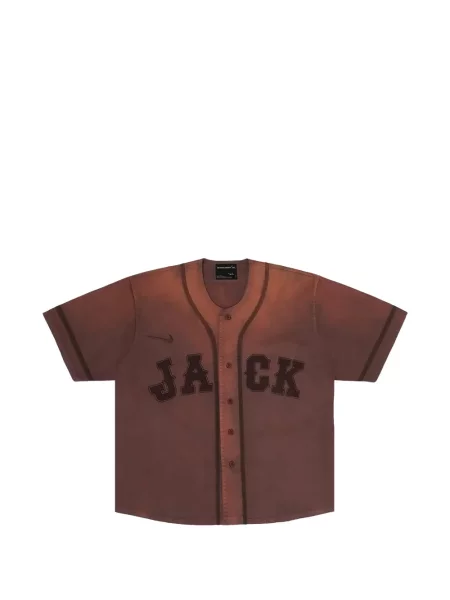 Ретро риза Travis Scott от джърси кафяво