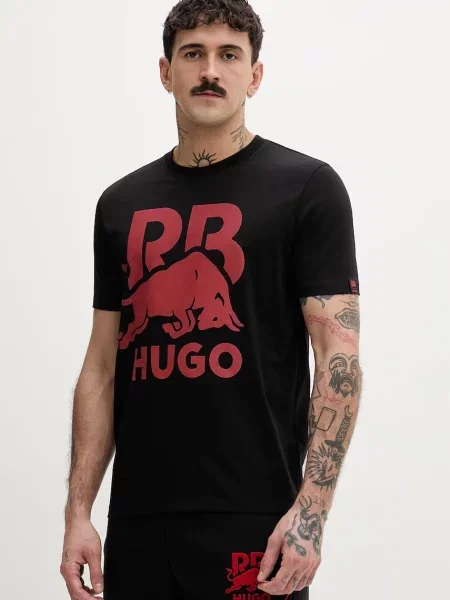 HUGO kratka majica Dlix_RB črna