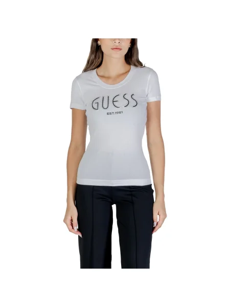 Guess Tricou alb