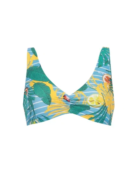 VIVID Sutien costum de baie turcoaz / deschis / galben albastru