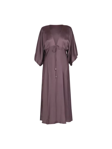 Długa sukienka Ottodame brązowa