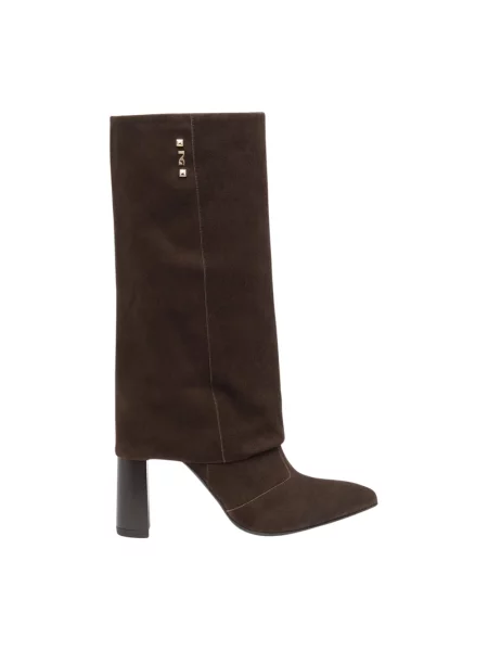 Botki Nerogiardini zamszowe brązowe