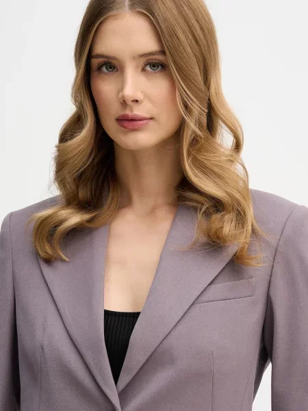 Піджак Sisley однобортний однотонний фіолетовий