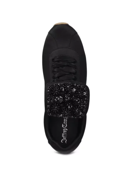 Sneakerși Jeffrey Campbell din satin negru
