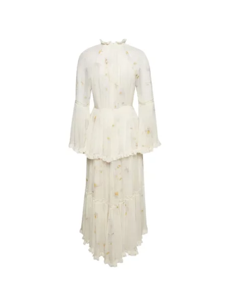 Rochie midi Zimmermann cu model floral cu imagine