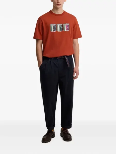 Tricou Barbour cu imagine roșu