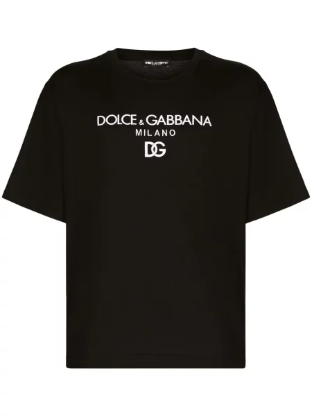Tricou Dolce & Gabbana cu broderie negru
